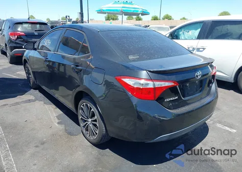 2014 Toyota Corolla S Plus из США, поврежденный, VIN 5YFBURHE4EP068641